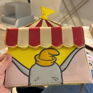 Circus Dumbo Applique Crossbody Bag - Yellow/Red/White